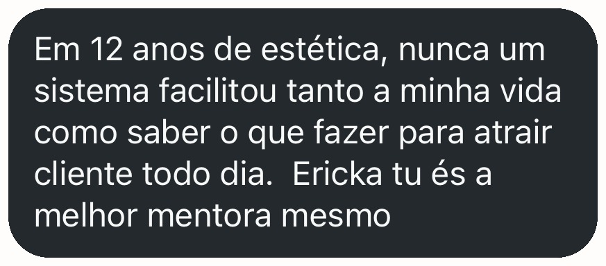 Depoimento de cliente com 12 anos de estética