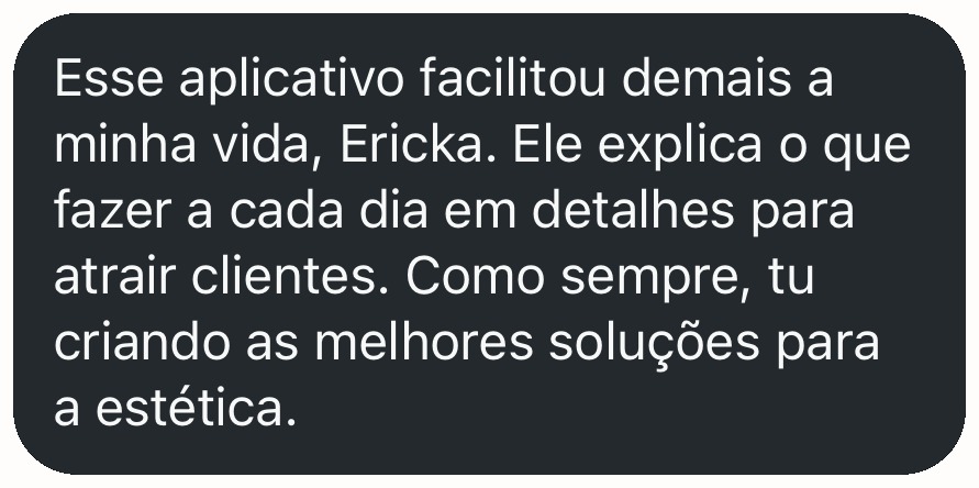 Depoimento de cliente